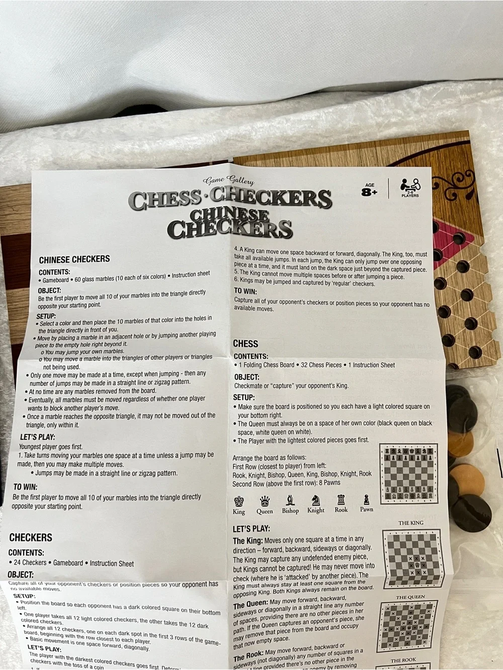 Game gallery Chess Checkers Chinese Checkers Board Game Age 8+ 2-6 Players